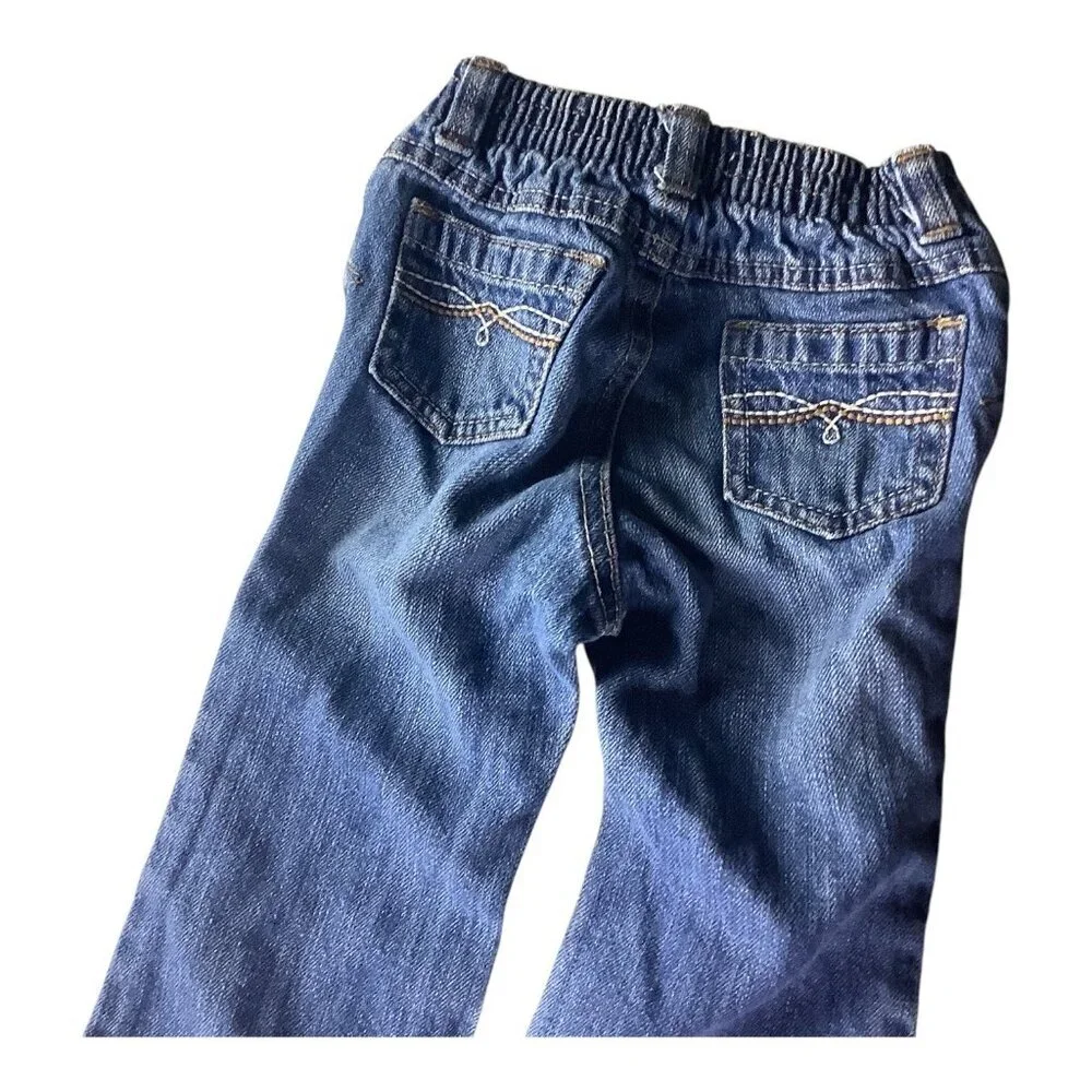 Old Navy Jeggings & Denim Jeans Baby Girl 18-24M Multicolor Floral Elastic Waist